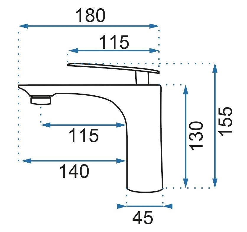 Μπαταρία Νιπτήρα Astro Black Low